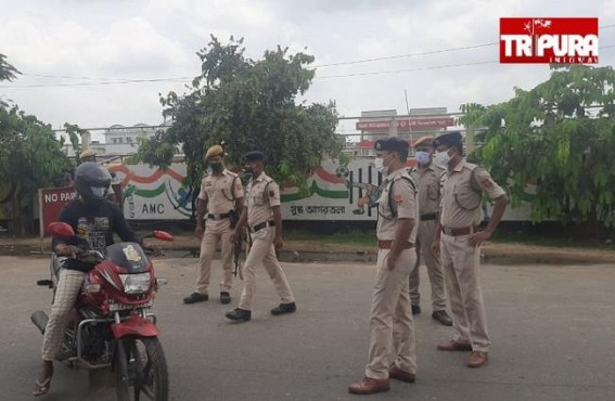 Corona Curfew Falls on Day 13 in Agartala : Statewide Curfews Continue parallelly Corona Curfew Falls on Day 13 in Agartala : Statewide Curfews Continue parallelly